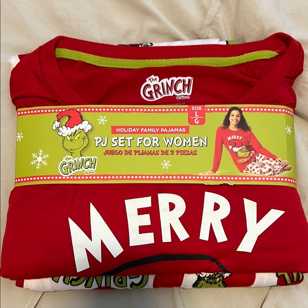 The Grinch Red Holiday Pajama Set for Women